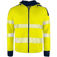 Felpa Projob HI-VIS HOODY FULL ZIP EN ISO 20471 - CLASSE 3/2 - 6110