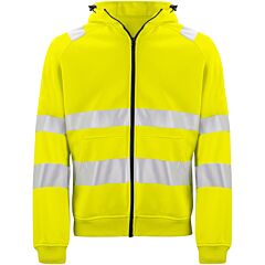 Felpa Projob HI-VIS CAPPUCCIO FULL ZIP EN ISO 20471 - CLASSE 3/2 - 6132